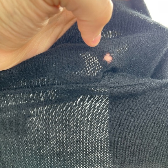 Allsaints Mantle Cardigan women's wool open sweater size US 2 UK 6 black - Picture 11 of 14